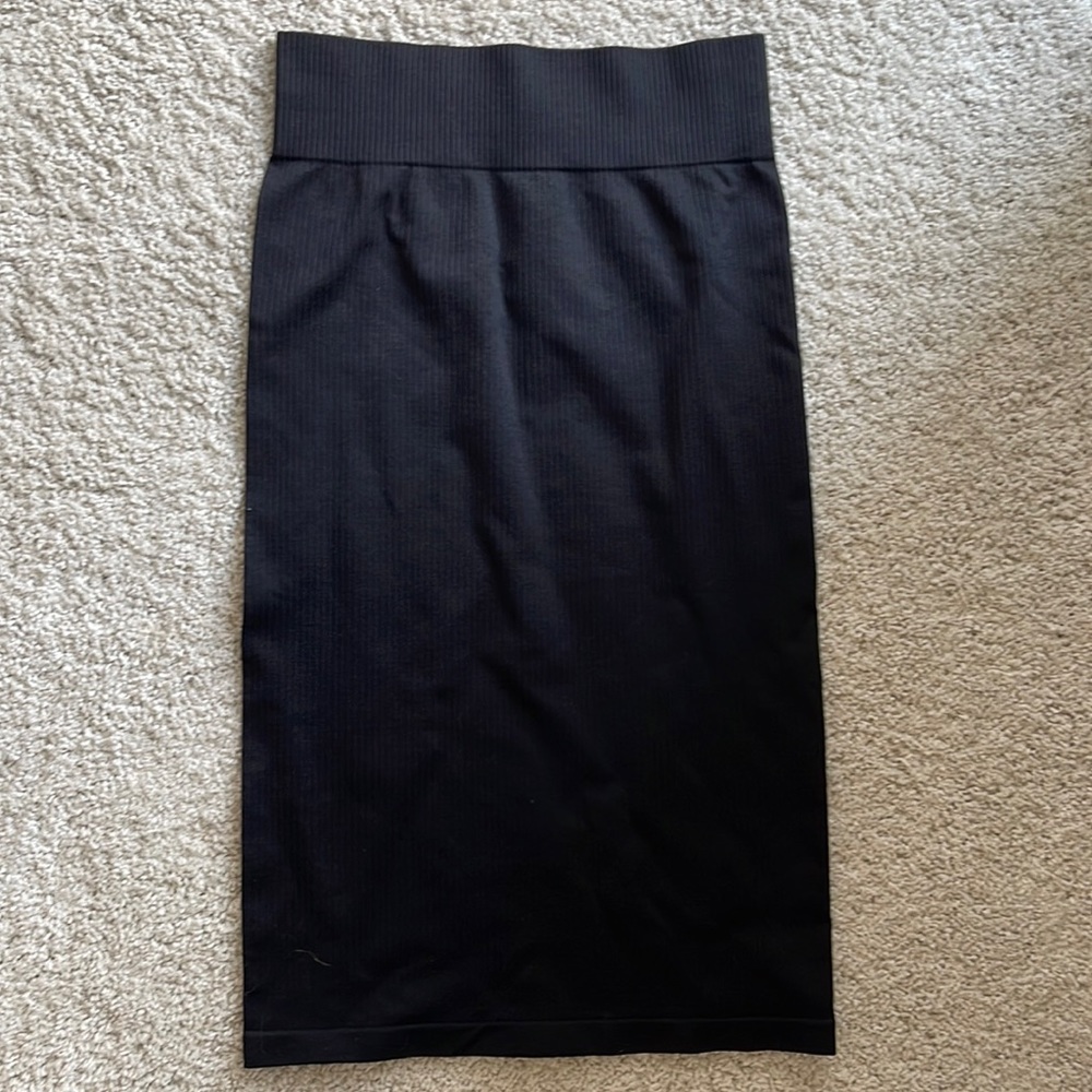 Balance Athletica Black Ribbed Skirt